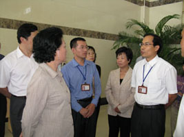 省領(lǐng)導(dǎo)、市領(lǐng)導(dǎo)來我司進行視察、指導(dǎo)